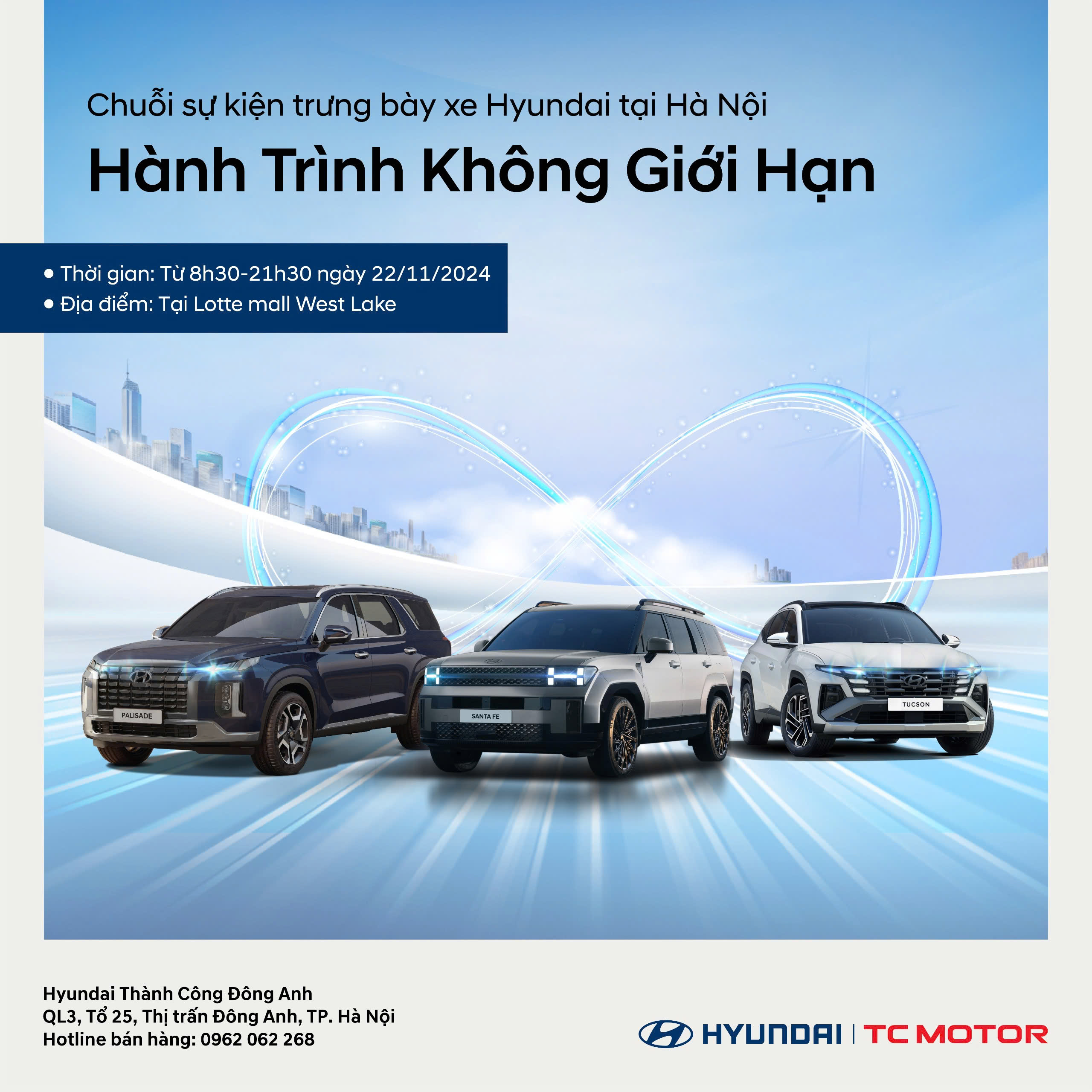 SỰ KIỆN TRƯNG BÀY XE HYUNDAI TẠI TTTM LOTTE TÂY HỒ