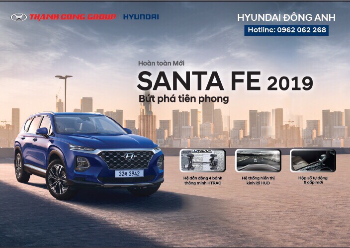 TRƯNG BÀY HYUNDAI SANTAFE 2019