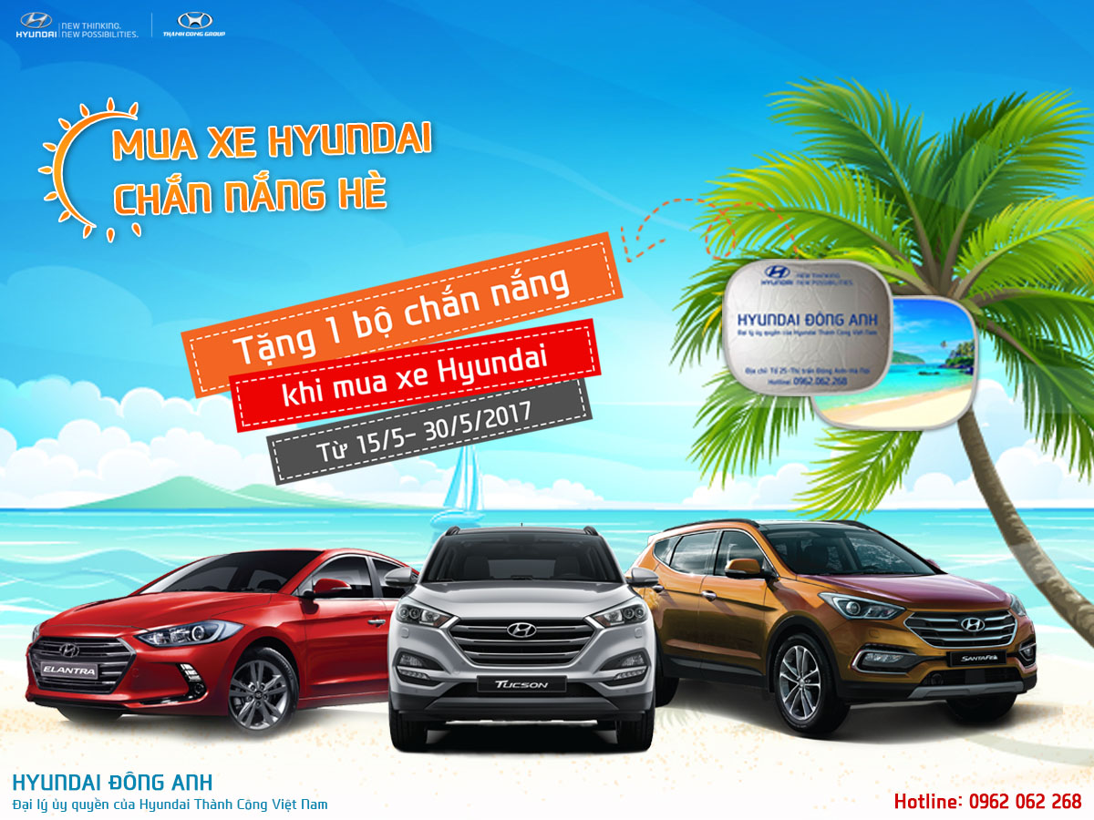 Mua xe Hyundai chắn nắng hè